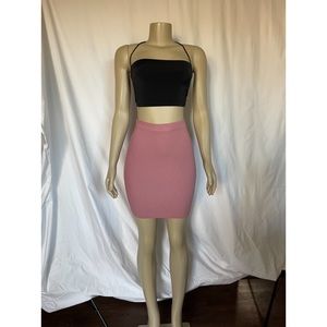 Knit pencil skirt